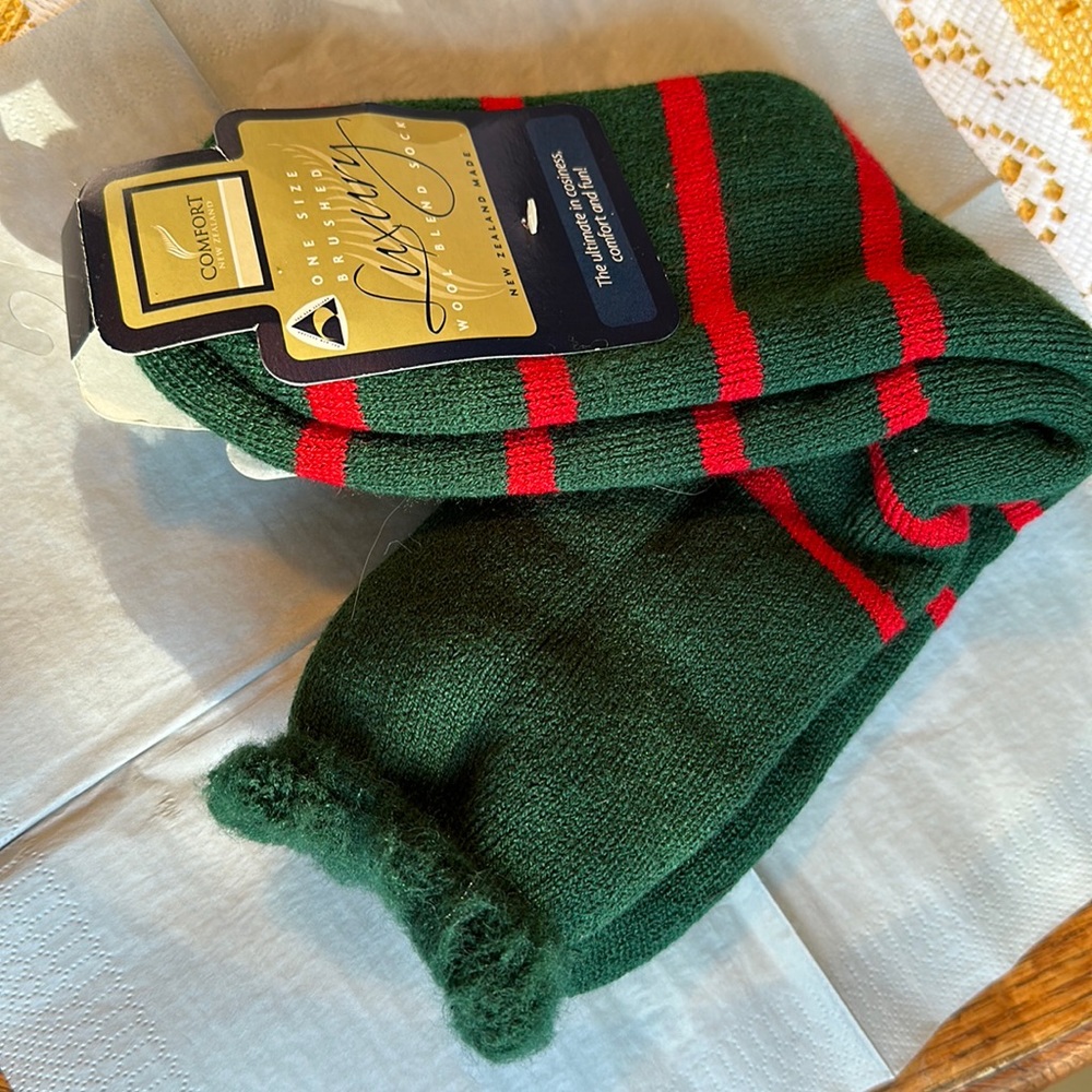New Zealand Comfy Unisex Socks NWT